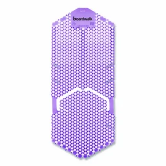 Boardwalk® Vertical Urinal Screen, Lavender Scent, Purple, 6/Carton