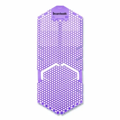 Boardwalk® Vertical Urinal Screen, Lavender Scent, Purple, 6/Carton