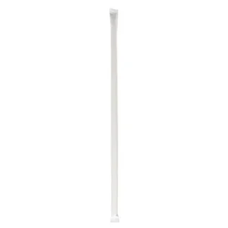 Boardwalk® Wrapped Jumbo Straws, 10.25", Polypropylene, Red/White Striped, 2,000/Carton