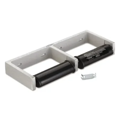 Bobrick ClassicSeries Toilet Tissue Dispenser for Two Rolls, Satin Finish Cast Aluminum