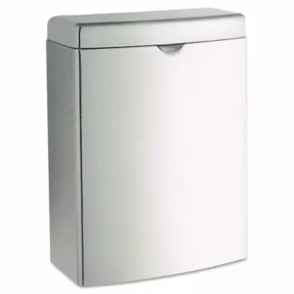 Bobrick Contura Receptacle, 1 gal, Stainless Steel