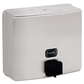 Bobrick ConturaSeries Surface-Mounted Liquid Soap Dispenser, Stainless Steel Satin, 40 oz