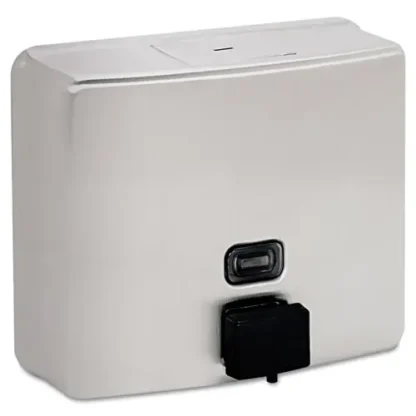 Bobrick ConturaSeries Surface-Mounted Liquid Soap Dispenser, Stainless Steel Satin, 40 oz