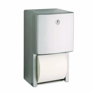 Bobrick ConturaSeries Two-Roll Tissue Dispenser, Stainless Steel