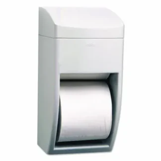 Bobrick Matrix Series Two-Roll Tissue Dispenser, Gray