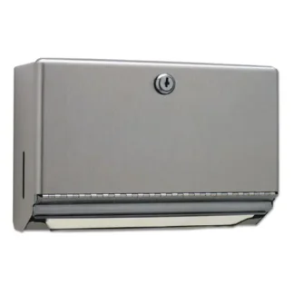 Bobrick Surface-Mounted Paper Towel Dispenser, Stainless Steel, 10.75" x 4" x 7.06"
