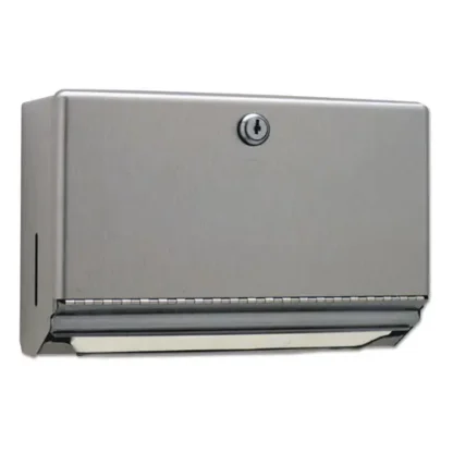 Bobrick Surface-Mounted Paper Towel Dispenser, Stainless Steel, 10.75" x 4" x 7.06"