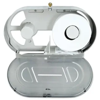 Bobrick Toilet Tissue 2 Roll Dispenser, Jumbo, Satin-Finish Stainless Steel