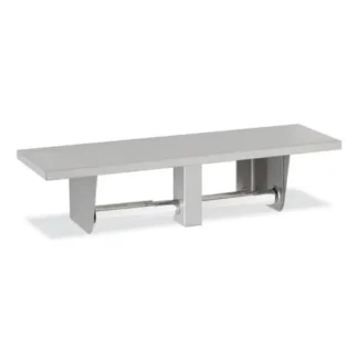 Bobrick Toilet Tissue Dispenser with Utility Shelf, Stainless Steel/Chrome