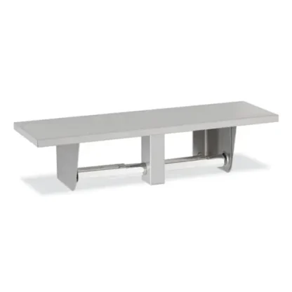 Bobrick Toilet Tissue Dispenser with Utility Shelf, Stainless Steel/Chrome