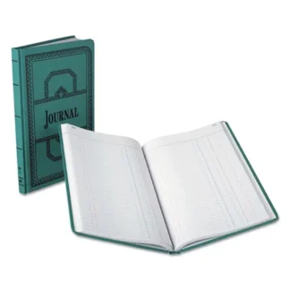 Boorum & Pease® Account Journal, Blue Cover, 11.75 x 7.25 inches, 300 Sheets
