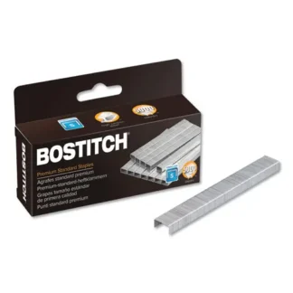 Bostitch® Premium Standard Staples, 0.25" Leg, 0.5" Crown, Steel, 5,000/Box