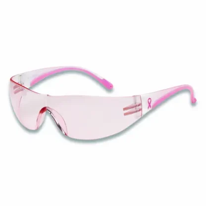 Bouton® Eva Optical Safety Glasses, Scratch-Resistant, Pink Lens, Pink/Clear Frame
