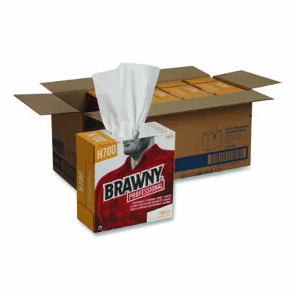 Brawny® Professional Medium Weight HEF Shop Towels, 9.1 x 16.5, 100/Box