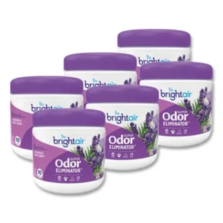 BRIGHT Air® Super Odor Eliminator, Lavender and Fresh Linen, 14 oz, Purple, 6/Carton