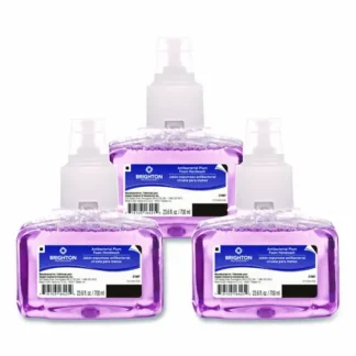 Brighton Professional™ Antibacterial Foaming Hand Soap Refill for LTX Dispenser, Plum Scent, 23.6 oz, 3/Carton