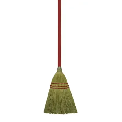 Broom Toy/Lobby with 100% Corn and Red Wood Handle