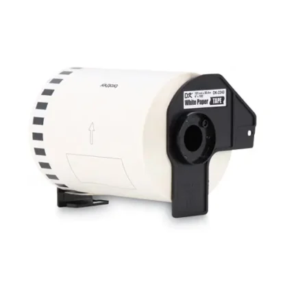 Brother Continuous Length Shipping Label Tape for QL-1050, 4" x 100 ft Roll, White