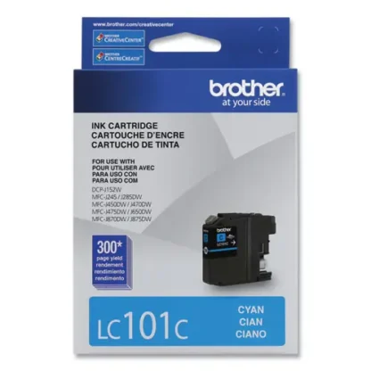 Brother LC101C Innobella Ink Cartridge, Cyan, 300 Page Yield