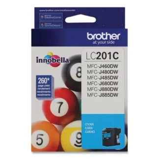 Brother LC201C Innobella Ink, Cyan, 260 Page-Yield
