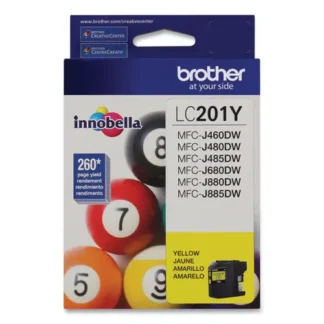 Brother LC201Y Innobella Ink Cartridge, Yellow, 260 Page Yield