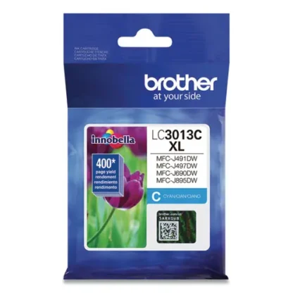 Brother LC3013C High-Yield Ink, Cyan, 400 Page Yield