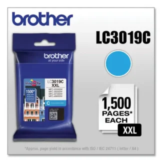 Brother LC3019C Innobella Super High-Yield Ink Cartridge, Cyan, 1,300 Page Yield