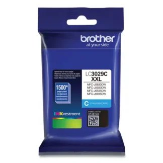 Brother LC3029C INKvestment Super High-Yield Ink Cartridge, Cyan, 1,500 Page Yield