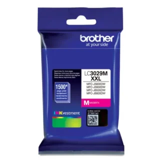 Brother LC3029M INKvestment Super High-Yield Ink Cartridge, Magenta, 1,500 Page Yield
