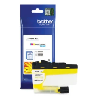 Brother LC3037Y INKvestment Super High-Yield Ink Cartridge, Yellow, 1,500 Page Yield