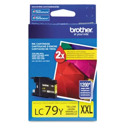 Brother LC79Y Innobella Super High-Yield Ink Cartridge, Yellow, 1,200 Page Yield