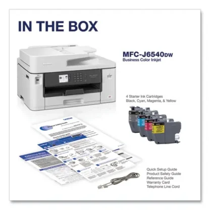 Brother MFC-J6540DW Business Color All-in-One Inkjet Printer, Copy/Fax/Print/Scan