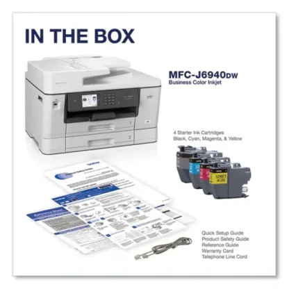 Brother MFC-J6940DW Color All-in-One Inkjet Printer, Copy/Fax/Print/Scan