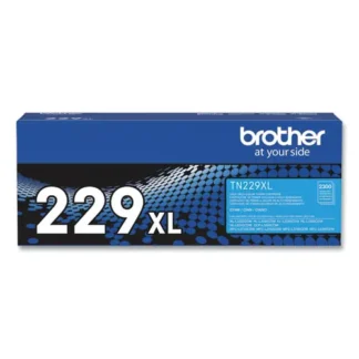 Brother TN229XLC High-Yield Toner Cartridge, Cyan, 2,300 Page Yield