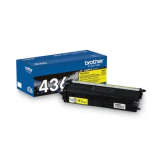 Brother TN436Y Super High-Yield Toner Cartridge, Yellow, 6,500 Page Yield