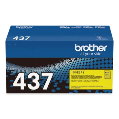 Brother TN437Y Ultra High-Yield Toner, Yellow, 8,000 Page Yield