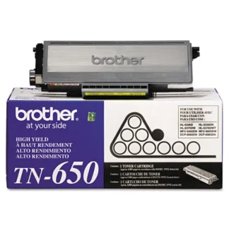 Brother TN650 High-Yield Toner Cartridge, Black