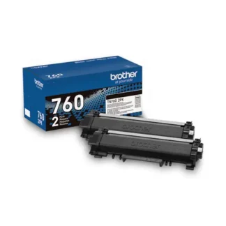 Brother TN7602PK High-Yield Toner, Black, 2/Pack