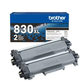Brother TN830XL High-Yield Toner, Black, 2/Pack