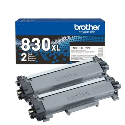Brother TN830XL High-Yield Toner, Black, 2/Pack