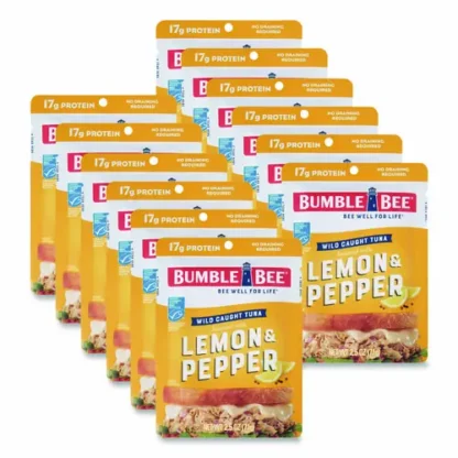 Bumble Bee® Ready to Enjoy Seasoned Tuna, Lemon and Pepper, 2.5 oz Pouch, 12/Carton