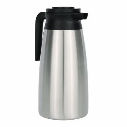 BUNN® 1.9 Liter Thermal Pitcher, Stainless Steel/Black