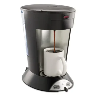 BUNN® My Cafe Pourover Commercial Grade Coffee/Tea Pod Brewer, Stainless Steel, Black
