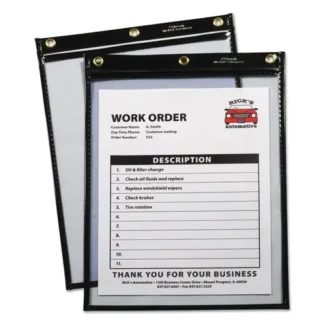 C-Line® C-Line® Heavy-Duty Super Heavyweight Plus Stitched Shop Ticket Holders