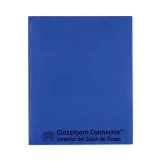 C-Line® Classroom Connector Folders, Blue, 25/Box