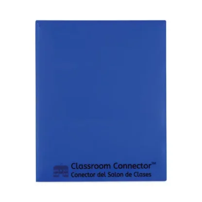 C-Line® Classroom Connector Folders, Blue, 25/Box