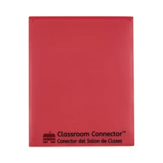 C-Line® Classroom Connector Folders, Red, 25/Box