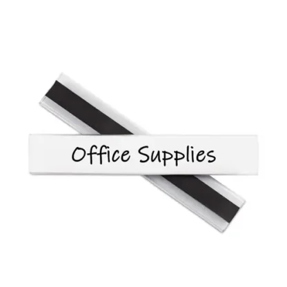 C-Line® Clear Magnetic Label Holders, Side Load, 6 x 1, 10/Pack