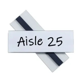 C-Line® Clear Magnetic Label Holders, Side Load, 6 x 2, 10/Pack