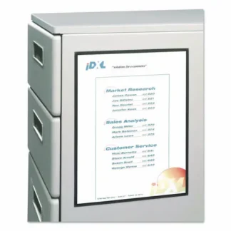 C-Line® Magnetic Cubicle Keepers Display Holders, Magnetic Mount, Clear, 2/Pack